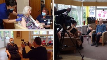 Cheshire care home Colleagues and Residents participate in spring COVID-19 booster vaccination rollo